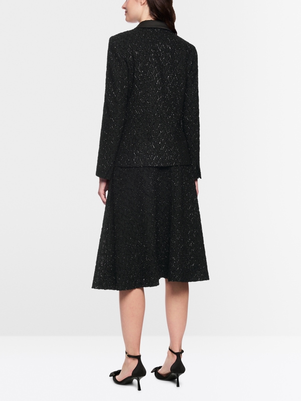 Fitted blazer with glitter details