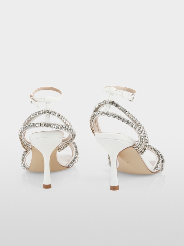 Sandale à talon haut avec strass