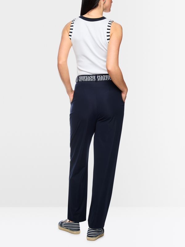 FAQUS high-waist stretch trousers