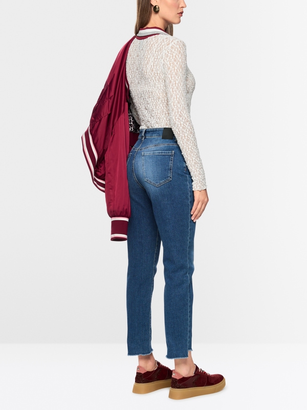 SILEA slim-fit jeans with cropped cut