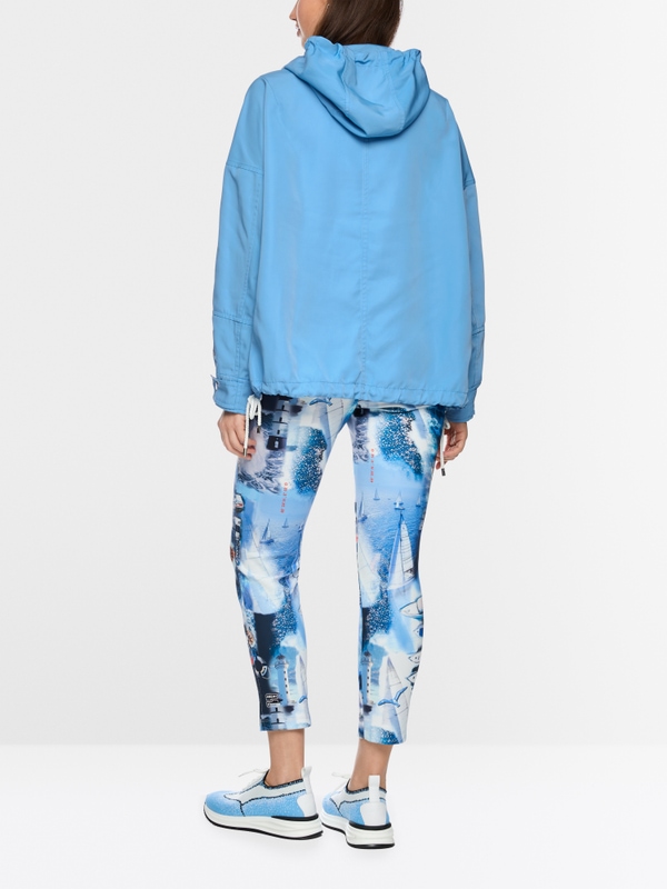 Outdoor jacket with hood