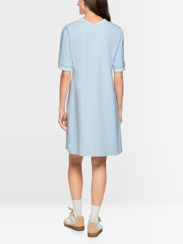 Sporty dress with striped details