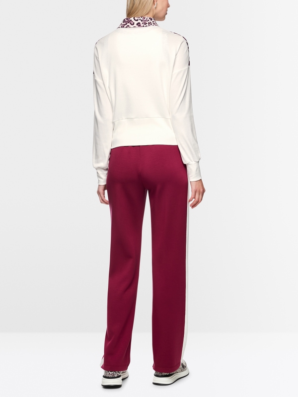 Cardigan with leopard details