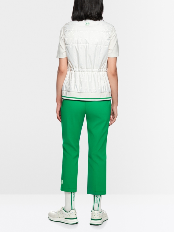 Padded gilet with heart print