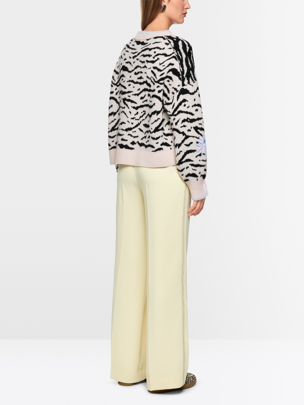 Pull à imprimé animalier