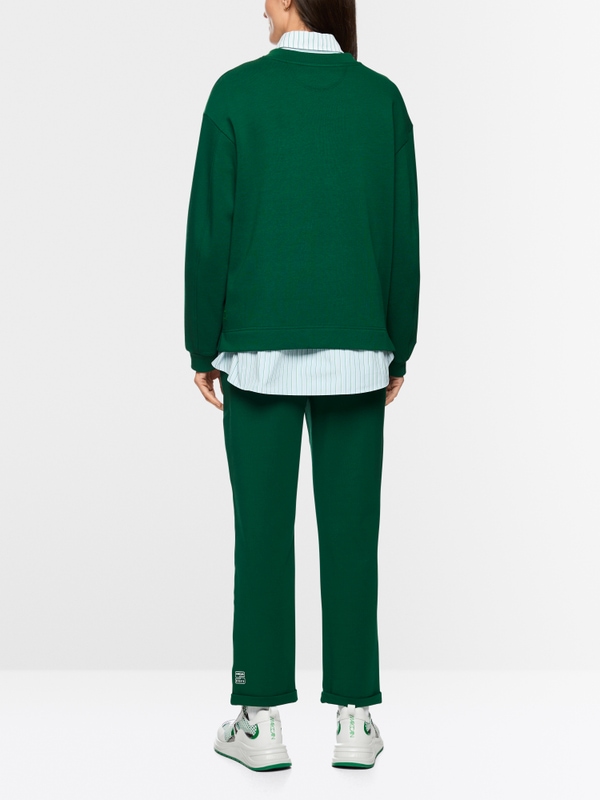 Sweatshirt with flocking