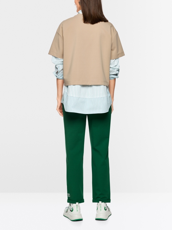 Shirt with heart and striped details