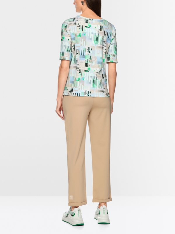 Ribbed stretch cotton shirt