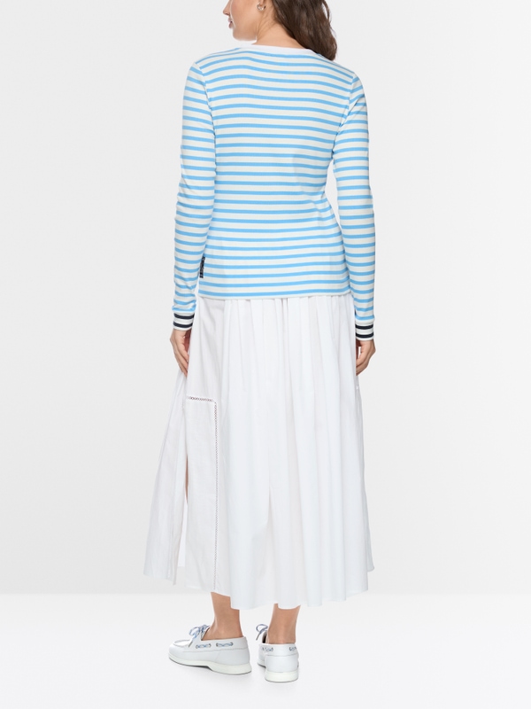 Striped long-sleeved shirt