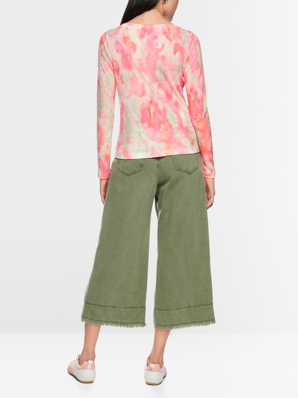 Long-sleeved shirt with print