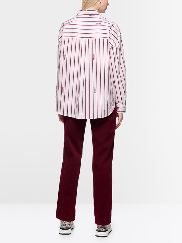 ‘Rethink Together’ striped blouse