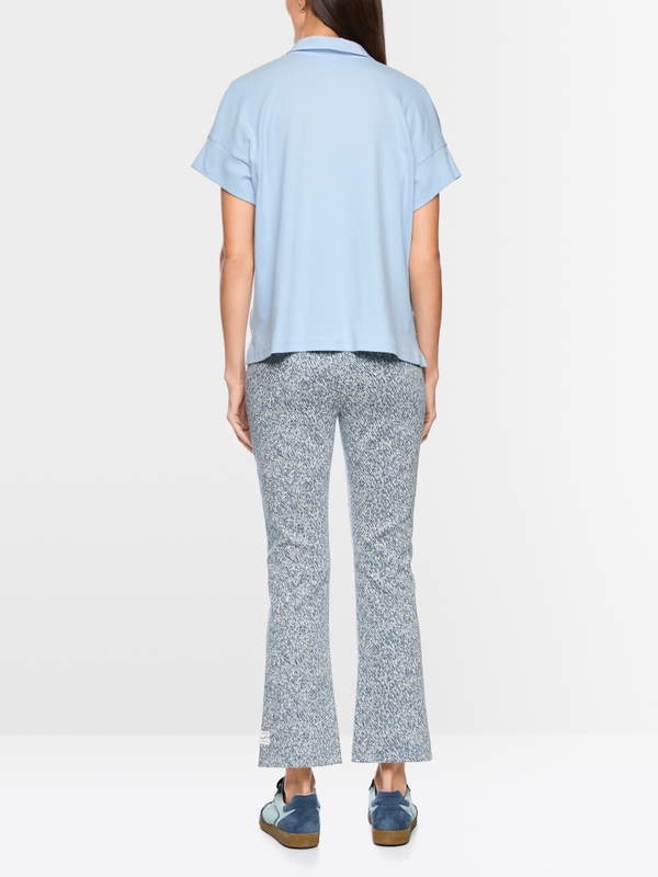 Blouse shirt in material mix