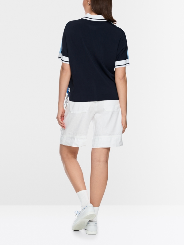 Blouse shirt with all-over print