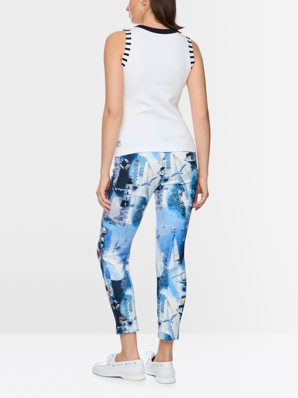 Top à imprimé marin