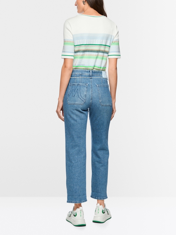 FENDOU feminine jeans with drawstring