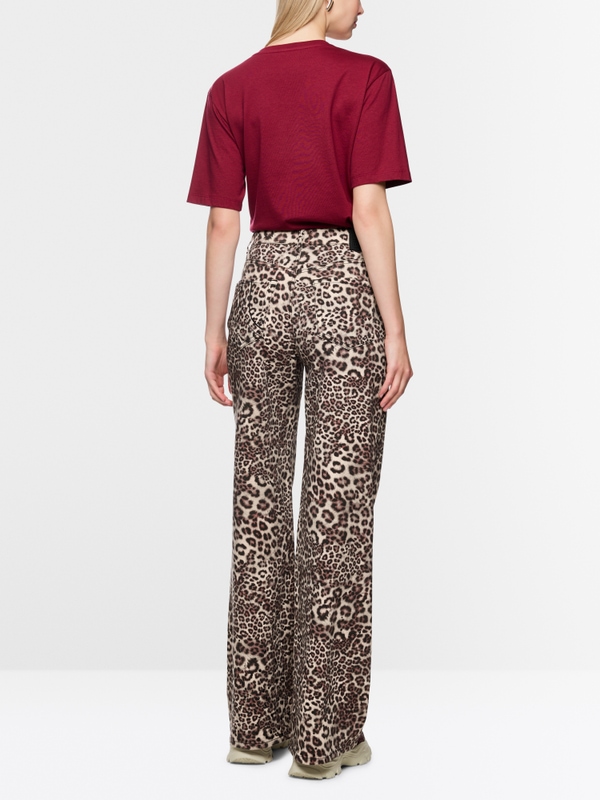 WARRI jeans with leopard print