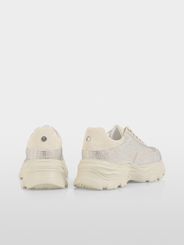 Chunky trainers with rhinestones