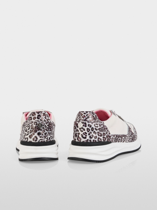 Trainers in a mix of materials