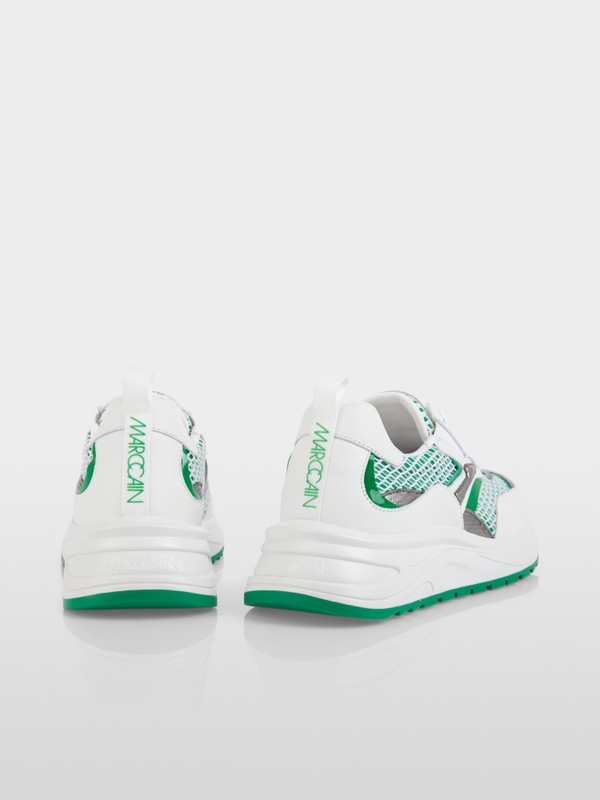 Trainers in a mix of materials