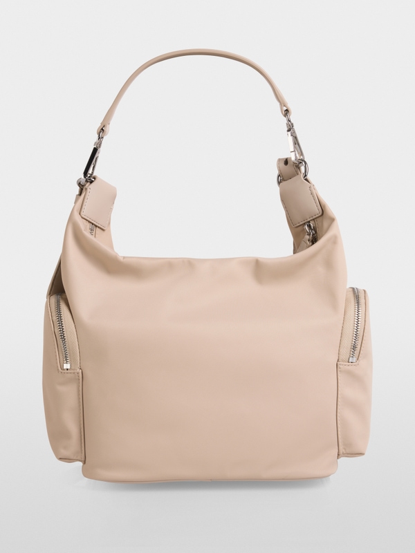 ‘Rethink Together’ nylon hobo bag