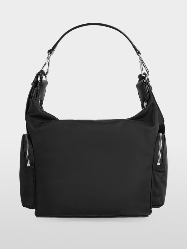 ‘Rethink Together’ nylon hobo bag