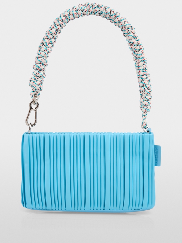 Faux leather shoulder bag