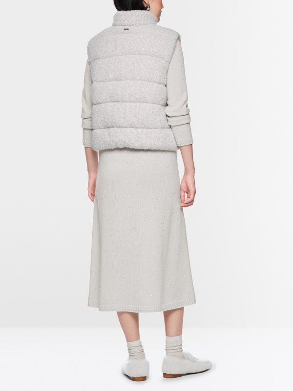 ‘Knitted in Germany’ bouclé waistcoat