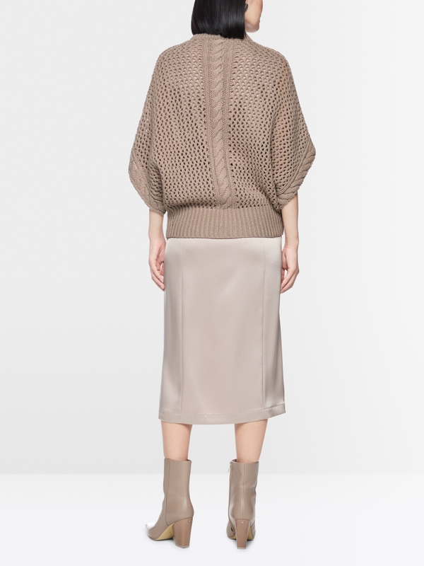 ‘Knitted in Germany’ openwork cardigan