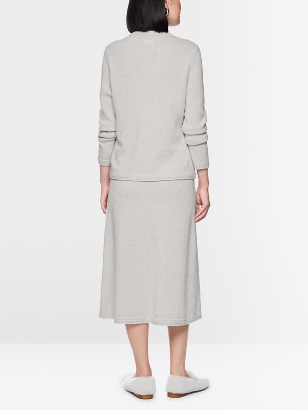 ‘Knitted in Germany’ sequin jumper