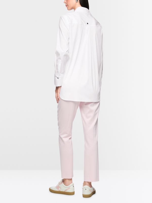 Stretch cotton blouse