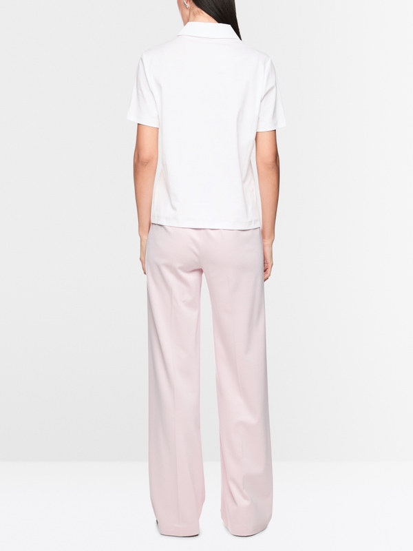 Stretch cotton polo shirt