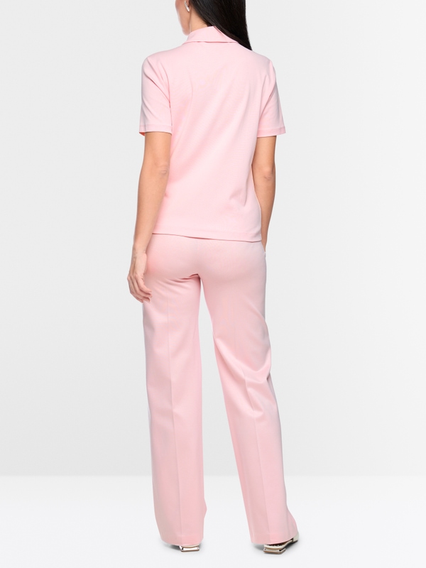 Stretch cotton polo shirt