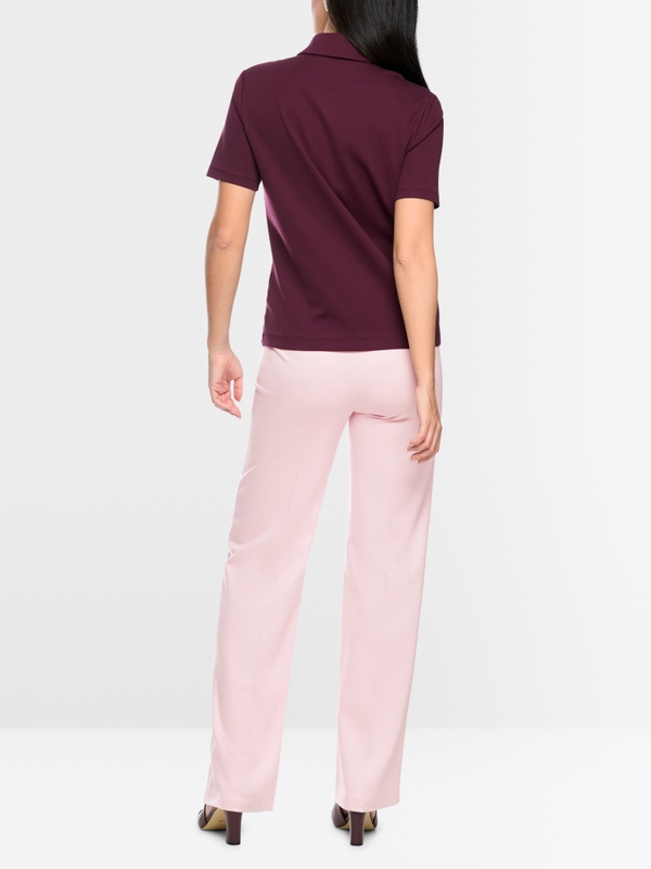 Stretch cotton polo shirt
