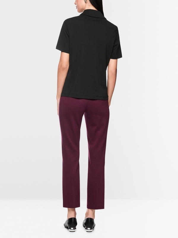 Stretch cotton polo shirt