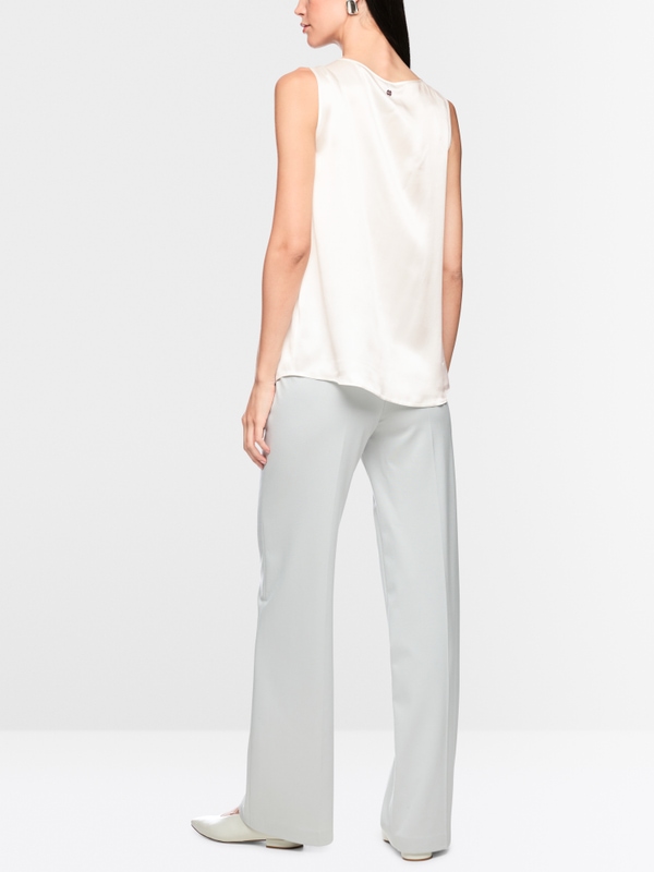 Shiny silk top