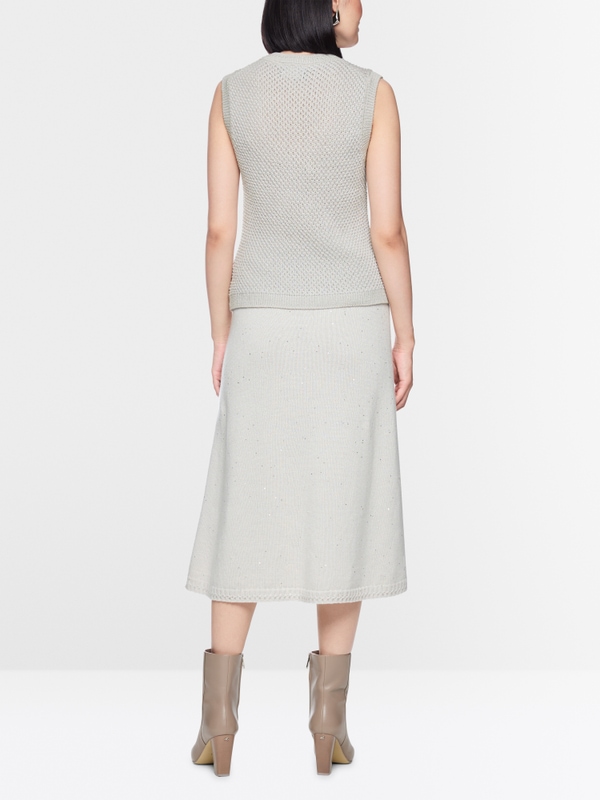 ‘Knitted in Germany’ pearl knit top