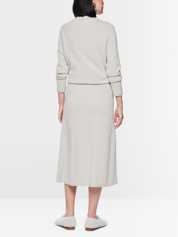 ‘Knitted in Germany’ sequin skirt