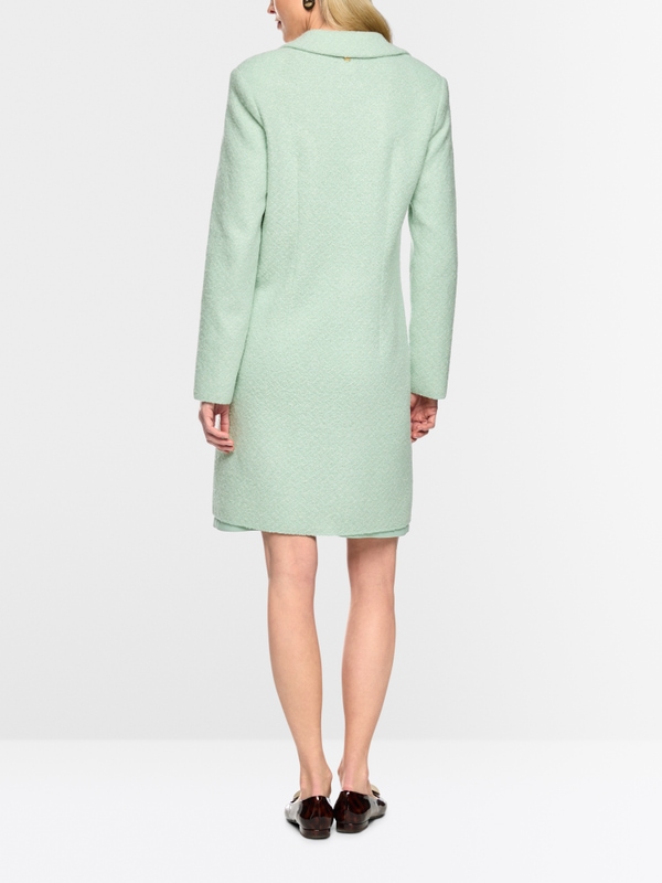 “Knitted in Germany”wool blend coat