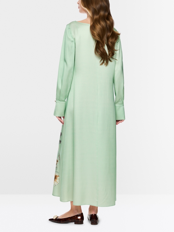 Robe longue à imprimé floral