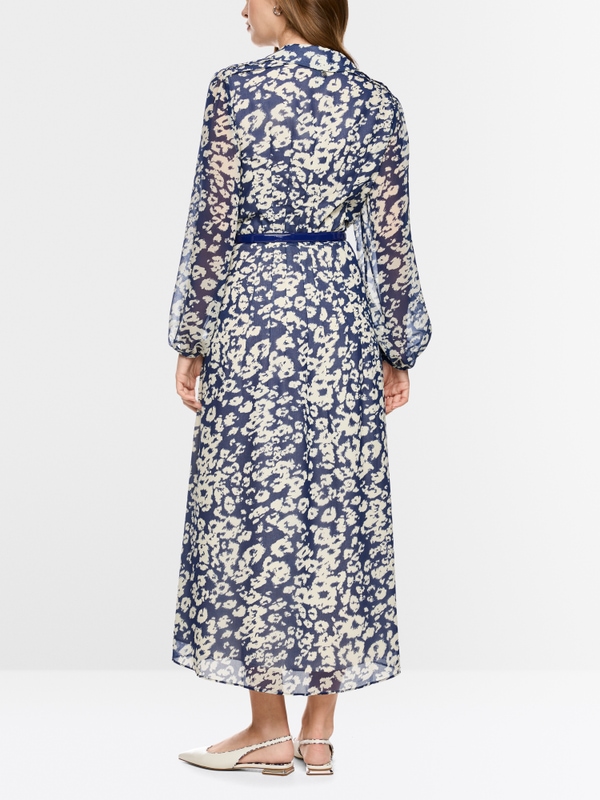 Robe mi-longue imprimée