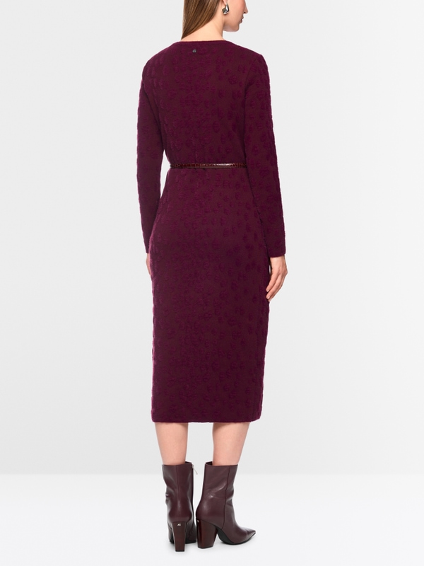 Robe longue à pois, tricotée en Allemagn