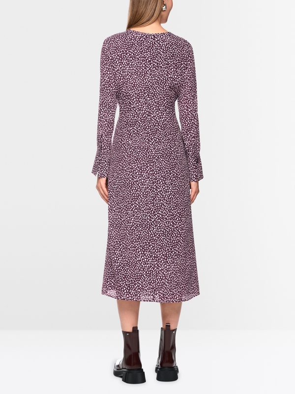 Maxi dress with polka dot print