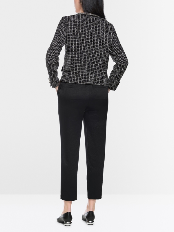 Veste en tweed avec détail chaîne