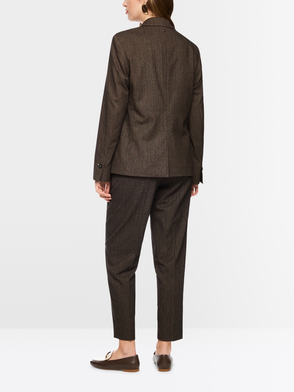 Blazer with herringbone pattern