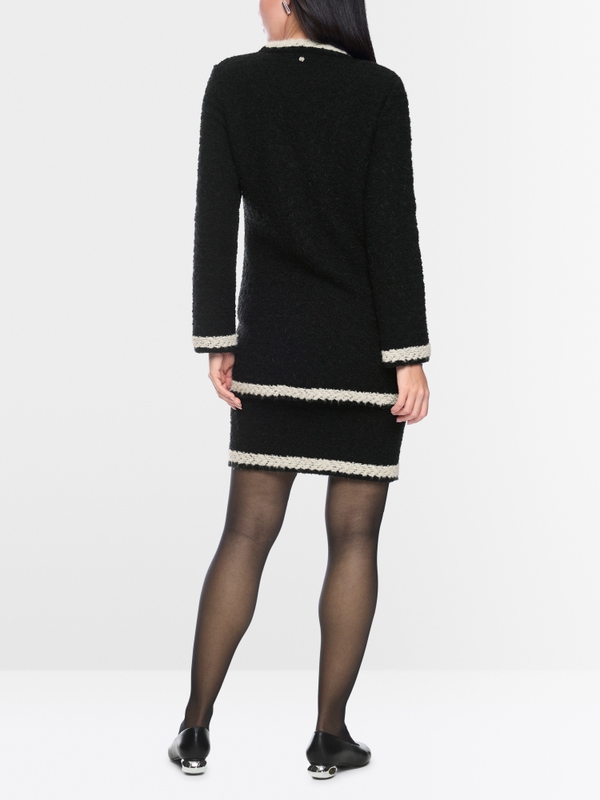 Cardigan bouclé tricoté en Allemagne