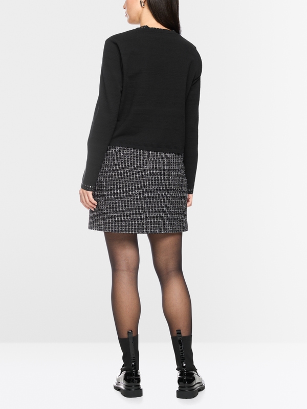 ‘Knitted in Germany’ cardigan w/ studs