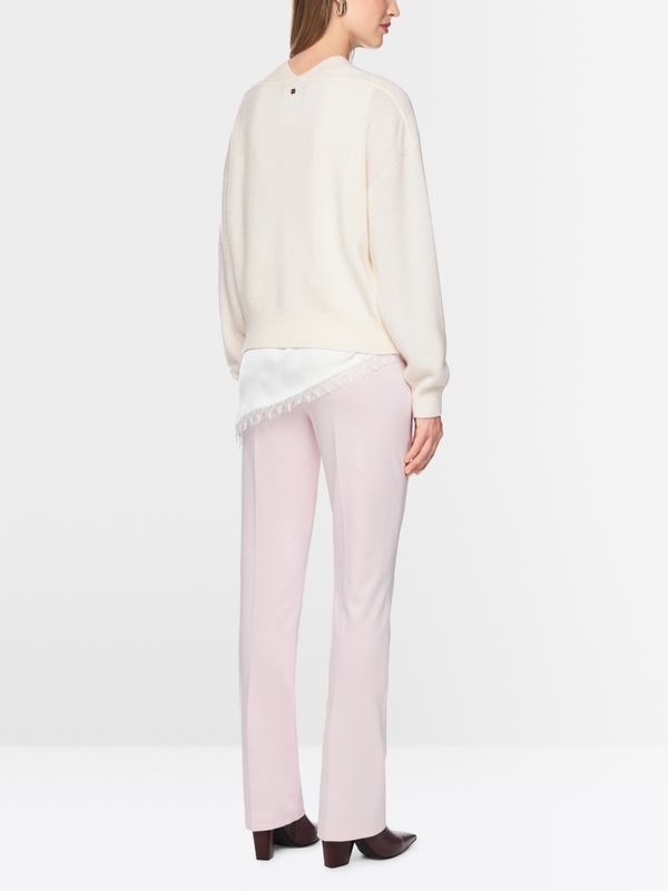 Jumper in a new wool and cashmere blend