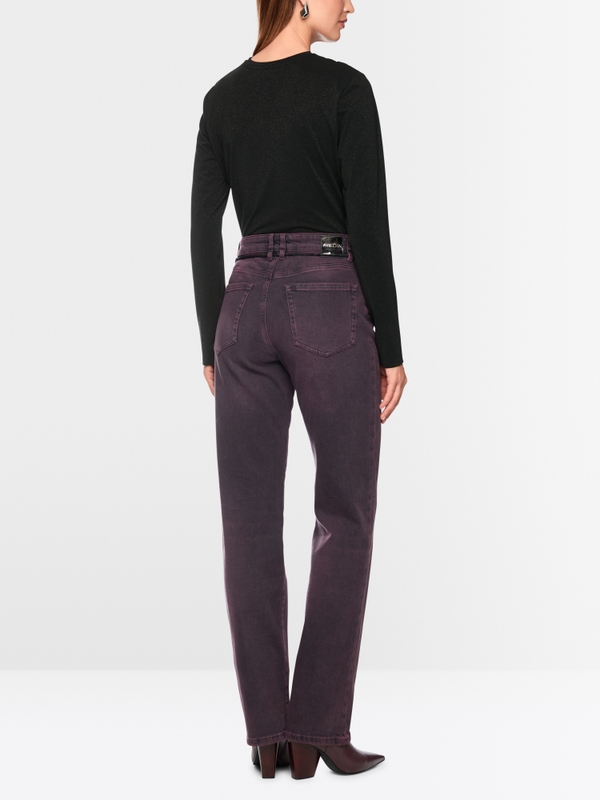 Fitted shirt with lurex