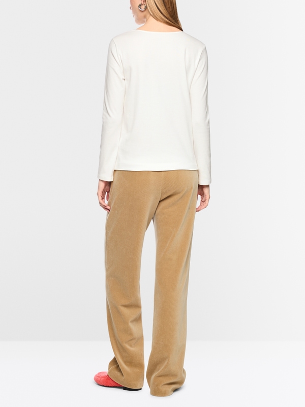 Shirt with silk piping