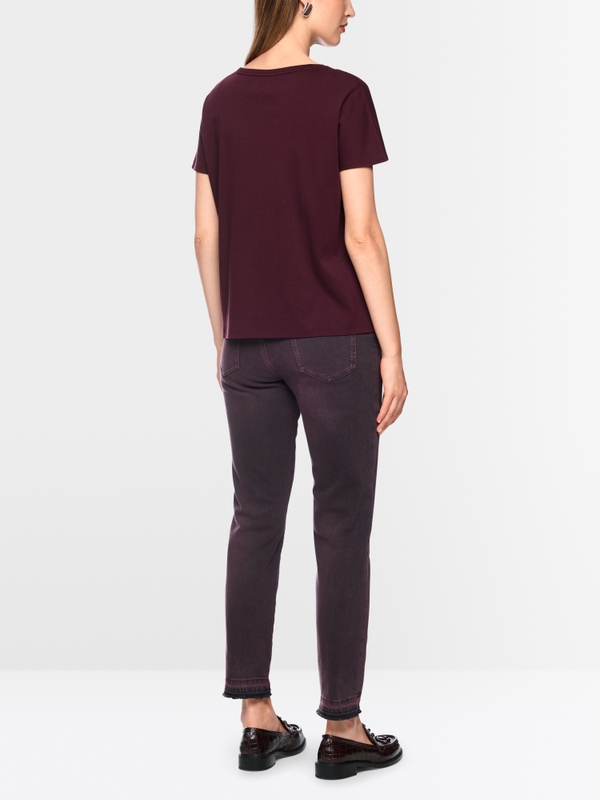 T-shirt with sequinned embroidery